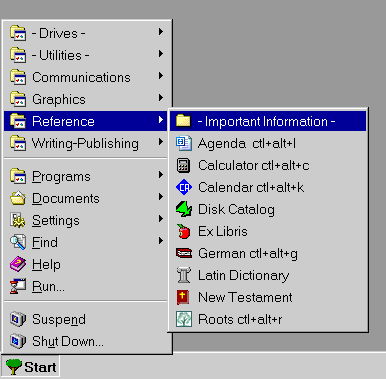 Reference Menu